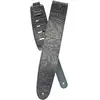 Image de D'Addario 25LE00 sangle guitare en cuir noir avec relief
