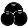 Image de Evans ETP-CHR-S Black Chrome Standard Tom Pack set de peaux 12-13-16 pouces