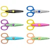 Image de Fiskars Set de ciseaux cranteurs pour enfant, 6 pièces, Longueur totale: 13 cm, Pour droitiers et gauchers, + 4 ans, Lames en acier inoxydable/Poignées en plastique, Multicolore, Kidzors, 1003730