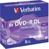 Image de Verbatim DVD+R DL x 5 8.5 Go