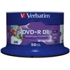 Image de Verbatim 43703 Lot de 50 DVD+R 8x Double couche Imprimable