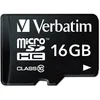Image de Verbatim Carte mémoire microSDHC Premium 16 Go noire avec adaptateur - pour capture vidéo en full HD - résiste à l'eau & aux chocs - carte mémoire SD pour appareil photo smartphone tablette