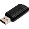 Image de Verbatim Clé USB PinStripe 8Go I USB 2.0 I Memory Stick USB I pour laptop ordinateur portable ultrabook TV autoradio I Stick USB 2.0 I Clé USB avec mécanisme poussoir I noir