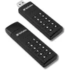 Image de VERBATIM Clé USB sécurisée par clavier I USB Type C I 128 Go I avec protection par code d'accès et cryptage I incl. câble d'extension USB-C I USB Type C pour ordinateur portable & co I noir