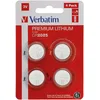 Image de Verbatim Piles Bouton Lithium CR2025 3V 160mAh - Pack de 4, Piles fiables et durables pour télécommandes, calculatrices, Montres, Jouets, appareils médicaux et Autres Petits appareils électroniques