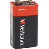 Image de VERBATIM Pile bloc alcaline Premium 9 V I pile bloc 6LR61 I Pile alcaline I Pile 9V pour jouet lampe de poche détecteur de fumée et bien plus encore I Pile alcaline premium I 1 pièce