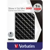 Image de Verbatim Mini SSD Store 'n' Go - 1 To - Noir - 35 g - SSD externe - USB 3.0 SSD - SSD externe - pour Windows et Mac OS X - disque portable - USB-C - disque flash externe