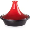 Image de Le Creuset Tajine en Fonte Émaillée, Ronde, 31 cm, Cerise, 25138310600422