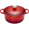 Image de Cocotte LE CREUSET SIGNATURE Cerise diam24cm