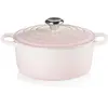 Image de Le Creuset Cocotte Signature en Fonte Émaillée avec Couvercle, Ø 24 cm, Ronde, 4.2 L, 4.305 kg, Shell pink, 21177247774430