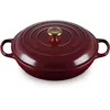 Image de Le Creuset Faitout Signature en Fonte Émaillée, Rond, Ø 30cm, 3.2 L, 5.555 kg, Garnet, 21180309494441