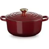 Image de Le Creuset Cocotte Signature en Fonte Émaillée avec Couvercle, Ø 20 cm, Ronde, 2.4 L, 3.092 kg, Garnet, 21177209494441