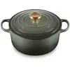 Image de Cocotte LE CREUSET 24CM THYM BOUTON DORÉ