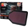 Image de K&N Filtre à air de remplacement compatible avec Jeep Wrangler 3.6 2012-2017 & 3.8 2007-2012 (33-2364)