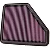 Image de K&N Filtre à air de remplacement compatible avec Toyota Auris 1.4, 2.0D, 2.2D / Avensis 2.0, 2.2D / Corolla 1.4D, 2.0D / Verso 2.2D 2007- (33-2953)