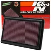 Image de K&N Filtre à air de remplacement compatible avec Acura MDX/ZDX 2010-2013 (33-2454)