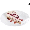 Image de Luminarc - 6 Assiettes à dessert Feston blanches - D.13.8 cm OS