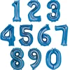 Image de amscan Anagram 2829701 Ballon Gonflable en Forme de Chiffre 9 Bleu 81,3 cm