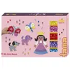 Image de HAMA - coffret cadeau géant maxi | env. 900 perles à repasser | 3 plaques transparentes | fiche design couleur, instructions et papier à repasser