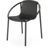 Image de Umbra Ringo Chaise de Salle à Manger Moderne pour intérieur ou extérieur, Noir