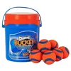 Image de Chuckit! Ultra Ball - Jouet en Caoutchouc pour Chien - Ultra rebondissante et Durable - avec Seau - Compatible avec Les lanceurs - Lot de 8 balles (M)