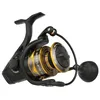 Image de Penn Moulinet Battle® IV, pêche en Eau salée, appâts et leurres pour Poissons Bobine en Aluminium, Robuste, ambidextre 5000 Taille de Moulinet 5.6:1 Gear Black, Gold & Smoke