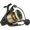 Image de Penn Moulinet Battle® IV, pêche en Eau salée, appâts et leurres pour Poissons Bobine en Aluminium, Robuste et ambidextre, Taille de Moulinet 8000, engrenage 5.1:1, Noir, Or et fumé