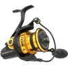 Image de Penn Spinfisher VII Long Cast Fishing Reel |Moulinet à Tambour pour la pêche en mer avec HT-100 Drag & Leveline Line Lay | pour Le Bar, la morue, Le flétan & Plus | 6500 Size | Black Gold