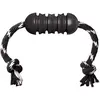 Image de KONG Extreme Dental W/Rope Dog Toy - Jouet À Mâcher en Caoutchouc Naturel Remplissable pour Soins Dentaires - Nettoie Les Dents Et Les Gencives - pour Chiens Moyens