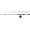 Image de Abu Garcia Combo Spinning Fast Attack, combo canne et moulinet pour la pêche au leurre, blank carbone 24T, 3+1 roulements, frein avant, taillé pour les truites, perches, brochets et sandres