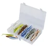 Image de Abu Garcia Kit de Leurre Souple Paddle Abu Garcia, 60 leurres souples inclus dans des coloris prenant, bon pour la perche, le brochet et le sandre, super action de nage, boite inclue