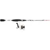 Image de Abu Garcia Combo Ike Spinning, Canne à Pêche enfant avec Moulinet pour Débuter Dans la Pêche au Carnassier au Leurre, blanc/rouge