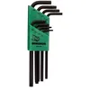 Image de Starrett 32434 Jeux de cles coudees pour vis type torx inviolables, Vert