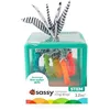 Image de Sassy Montessori Cube sensoriel pour bébé à partir de 12 mois   Jouet de manipulation avec 5 anneaux texturés   Jouet de préhension et de dentition STEM   Jouet éducatif STEM Multicolore et