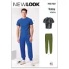 Image de NEW LOOK UN6760A Haut et pantalon en tricot pour homme A (S-M-L-XL-XXL)