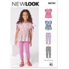 Image de NEW LOOK UN6761A Haut et legging pour enfant A (3-4-5-6-7-8)