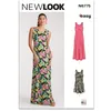 Image de NEW LOOK Paper Pattern UN6775A Robe en tricot pour femme en deux longueurs A (XXS-XS-S-M-L-XL-XXL)