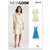 Image de NEW LOOK Paper Pattern UN6776A Robe à manches pour femme Variations A (38-40-42-44-46)