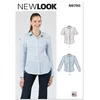 Image de NEW LOOK Patron de couture UN6790A Chemisier à manches longues pour femme Tailles 34-36-38-40-42-44-46
