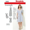 Image de Simplicity Pattern 1800 Patrons Robes Taille 38-40-42-44-46 Blanc