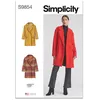 Image de SIMPLICITY SS9854K5 Manteau doublé pour femme American Sewing Guild K5 (36-38-40-42-44)