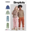 Image de SIMPLICITY SS9864A Chemise et pantalon cargo pour fille et garçon A (7-8-10-12-14)