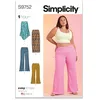 Image de SIMPLICITY SS9752W3 Jupes et pantalons en tricot pour femme en deux longueurs W3 (30W-32W-34W-36W-38W)