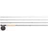 Image de Greys Ensemble Canne à pêche à la Mouche et Moulinet Euro Nymph 4 pièces avec Moulinet Large Action légère et équilibrée Livré avec Canne et Moulinet 3,4 m 3 W