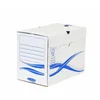 Image de Lot de 25 Boîte à archives Bankers Box Basic, format A4+, larg. 200 mm, coloris blanc/bleu
