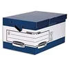 Image de Fellowes 0048901 Caisse d'Archivage Maxi à Charge Lourde avec Poignées Ergonomiques Bleu/Blanc - Lot de 10