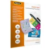 Image de Pochettes de plastification Fellowes au format A4, 80 microns, Pack de 25 Feuilles à plastifier, Finition Mate et de Haute Qualité, Rend le contenu plus facile à lire