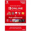 Image de Abonnement Familial de 12 mois au service Nintendo Switch Online + Pack Additionnel