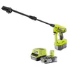 Image de RYOBI RY120352K ONE+ Nettoyeur électrique sans fil à eau froide 18 V 320 PSI 0,8 GPM Batterie 4,0 Ah et chargeur inclus