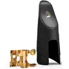 Image de D'Addario Woodwinds HAS1G H-Ligature & Cap Gold Plated pour saxophone alto